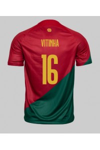 Fotbalové Dres Portugalsko Vitinha #16 Domácí Oblečení MS 2022 Krátký Rukáv